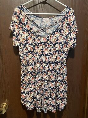 Maternity Blue Floral Top